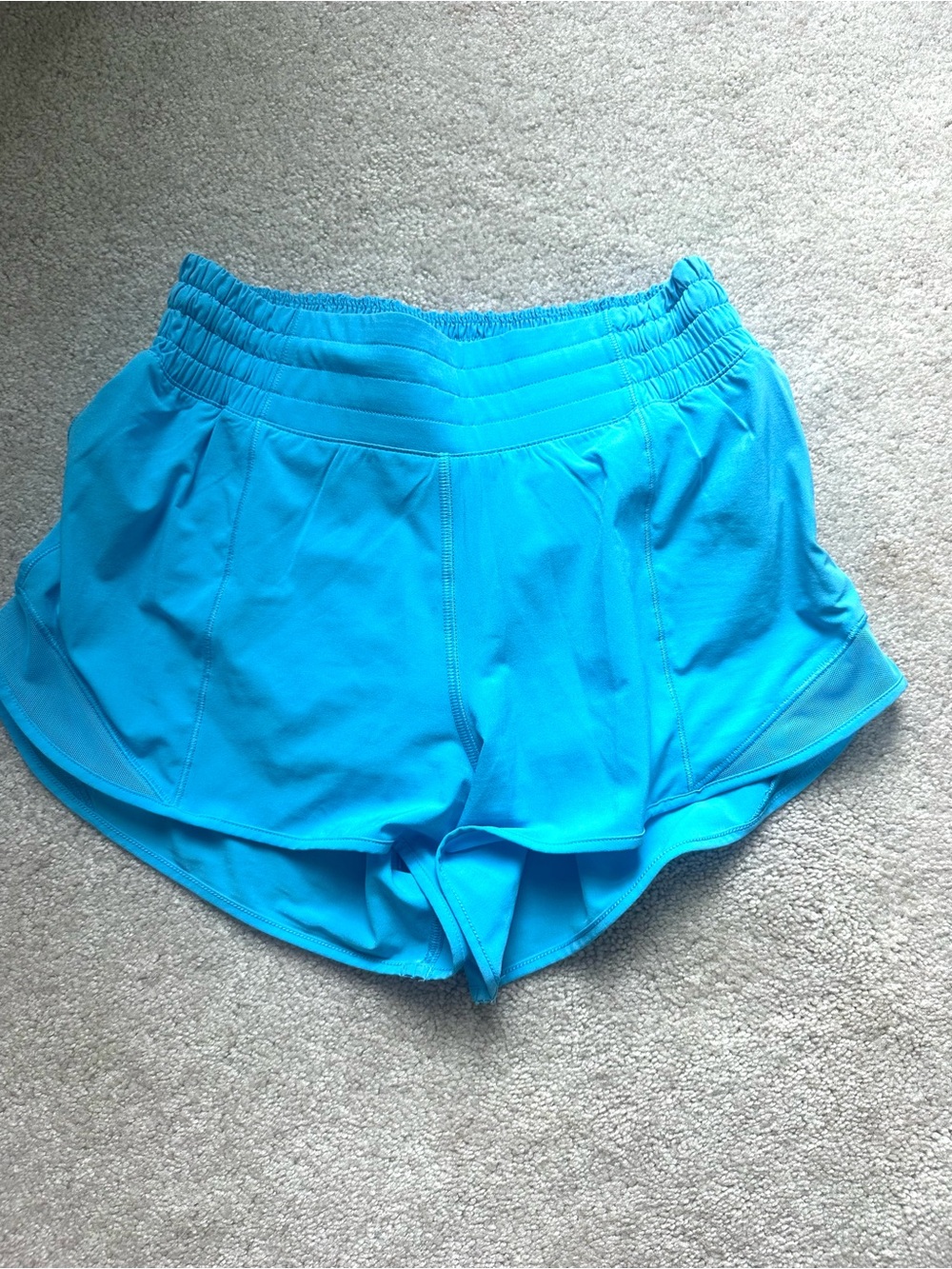 Light blue lulu hotty hot shorts